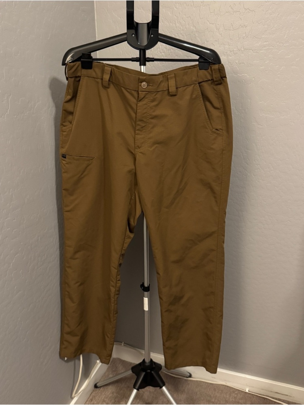 5.11 Tactical Fast-Tac Pants Mens 38x32 Brown Ripstop EUC
